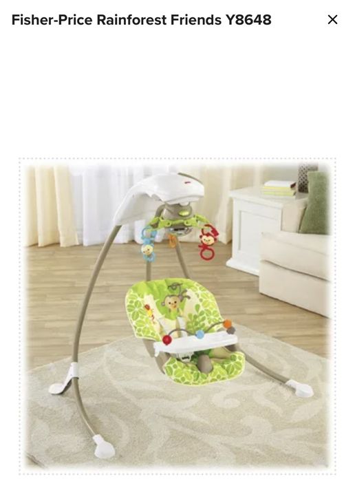 Bujaczek Huśtawka Fisher Fisher-Price Forest obrotowa dzwięk bujanie