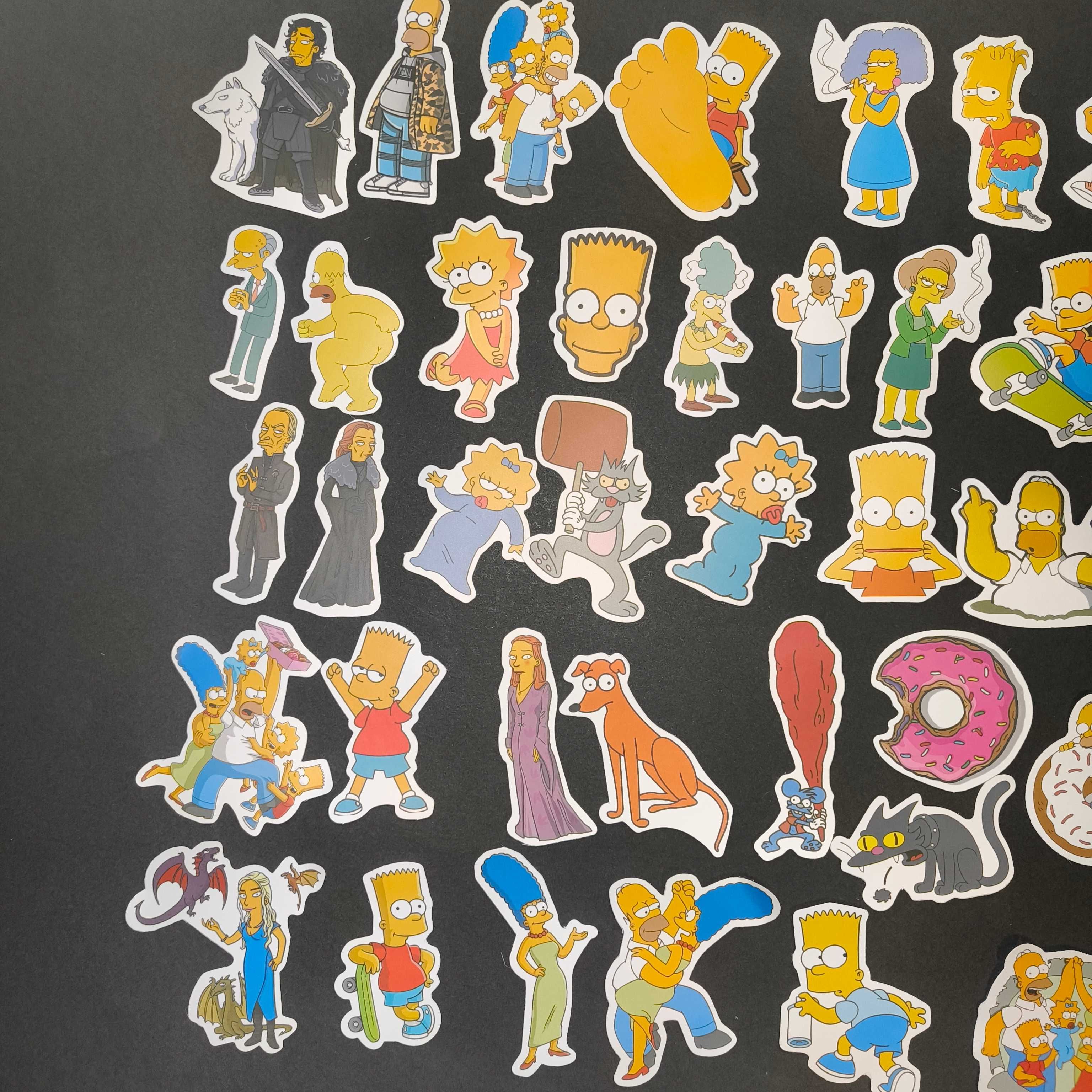 50 Autocolantes Stickers Simpsons
