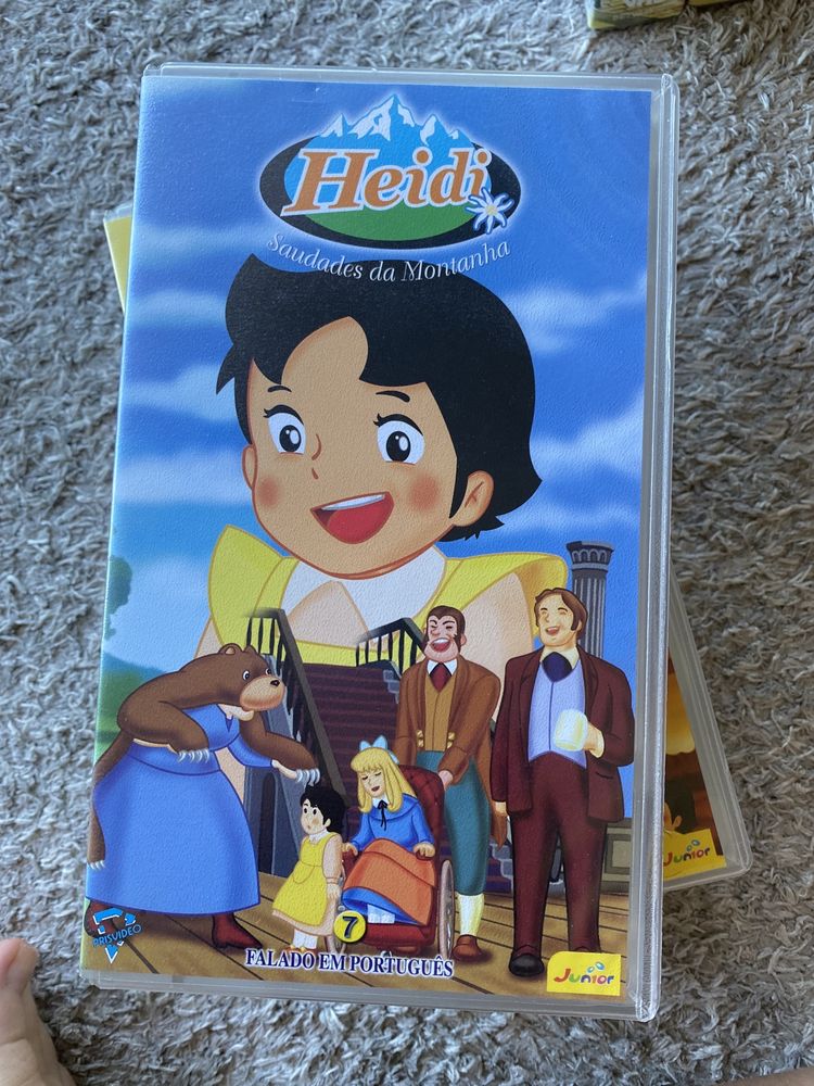 Cassetes VHS Coleção Heidi e Marco