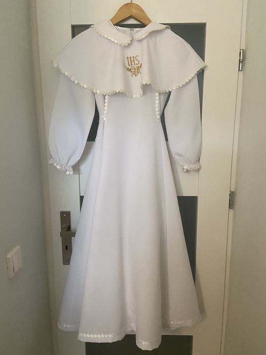 Zestaw komunijany dla dziewczynki sukienka liturgiczna alba na komunię