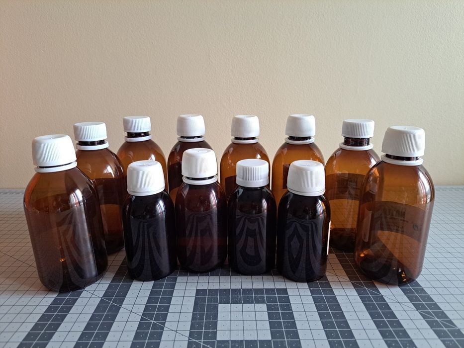 12 Frascos Ambar Cosmética