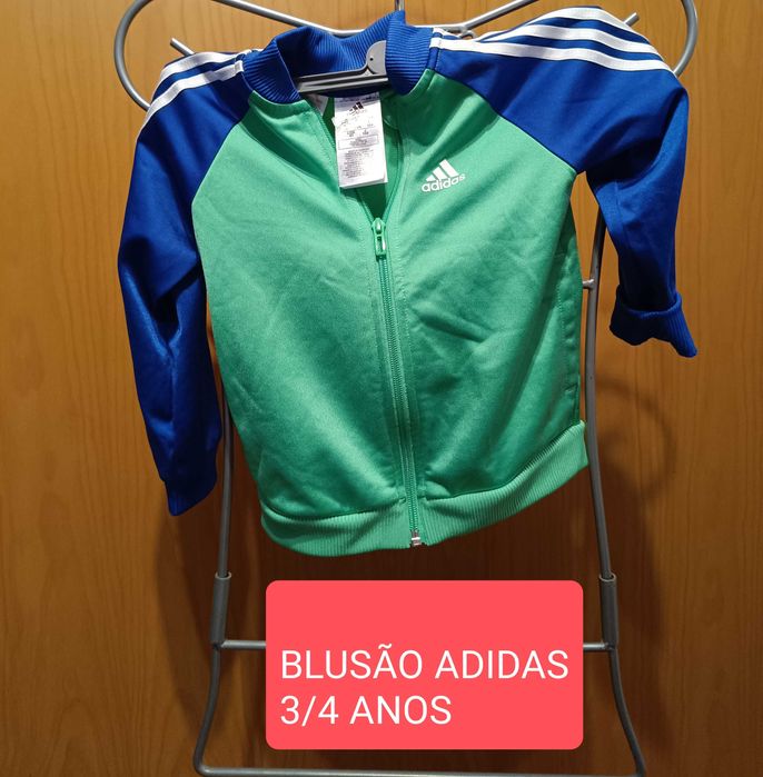 Casacos fato treino Adidas  3/4 e 6/8anos os dois 12,50 cada 7euros