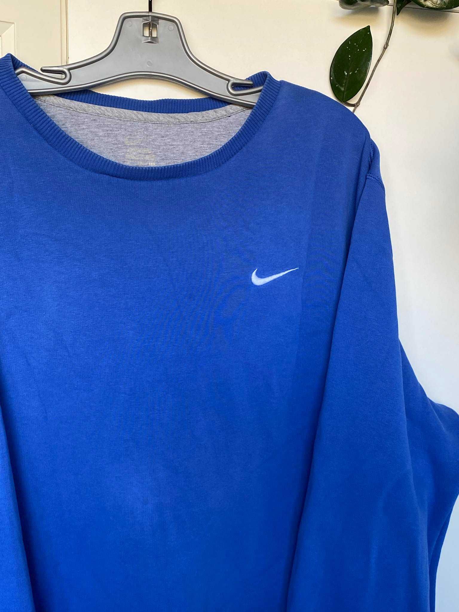 Niebieska Vintage Bluza Hoodie Nike