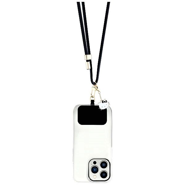 Uniwersalna smycz do telefonu Hello Kitty Patch & Kitty Head Charm - c