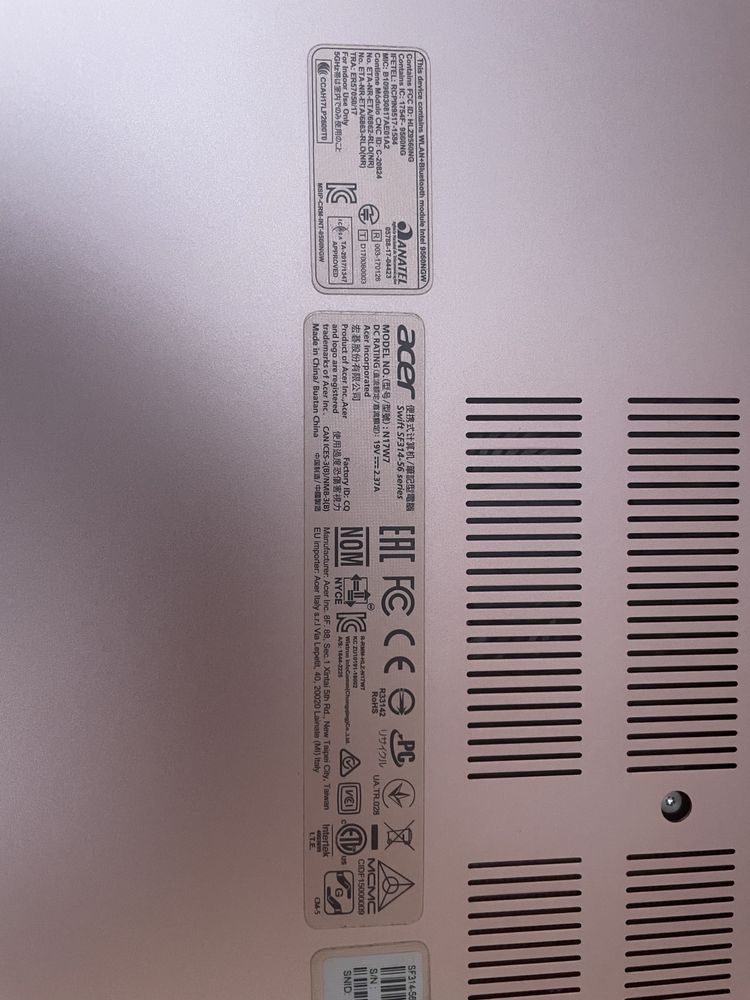 Laptop Acer Swift 3 N17W7