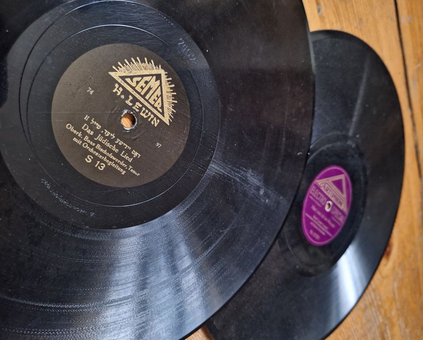 Przedwojenne, żydowskie płyty szelakowe. Judaika.