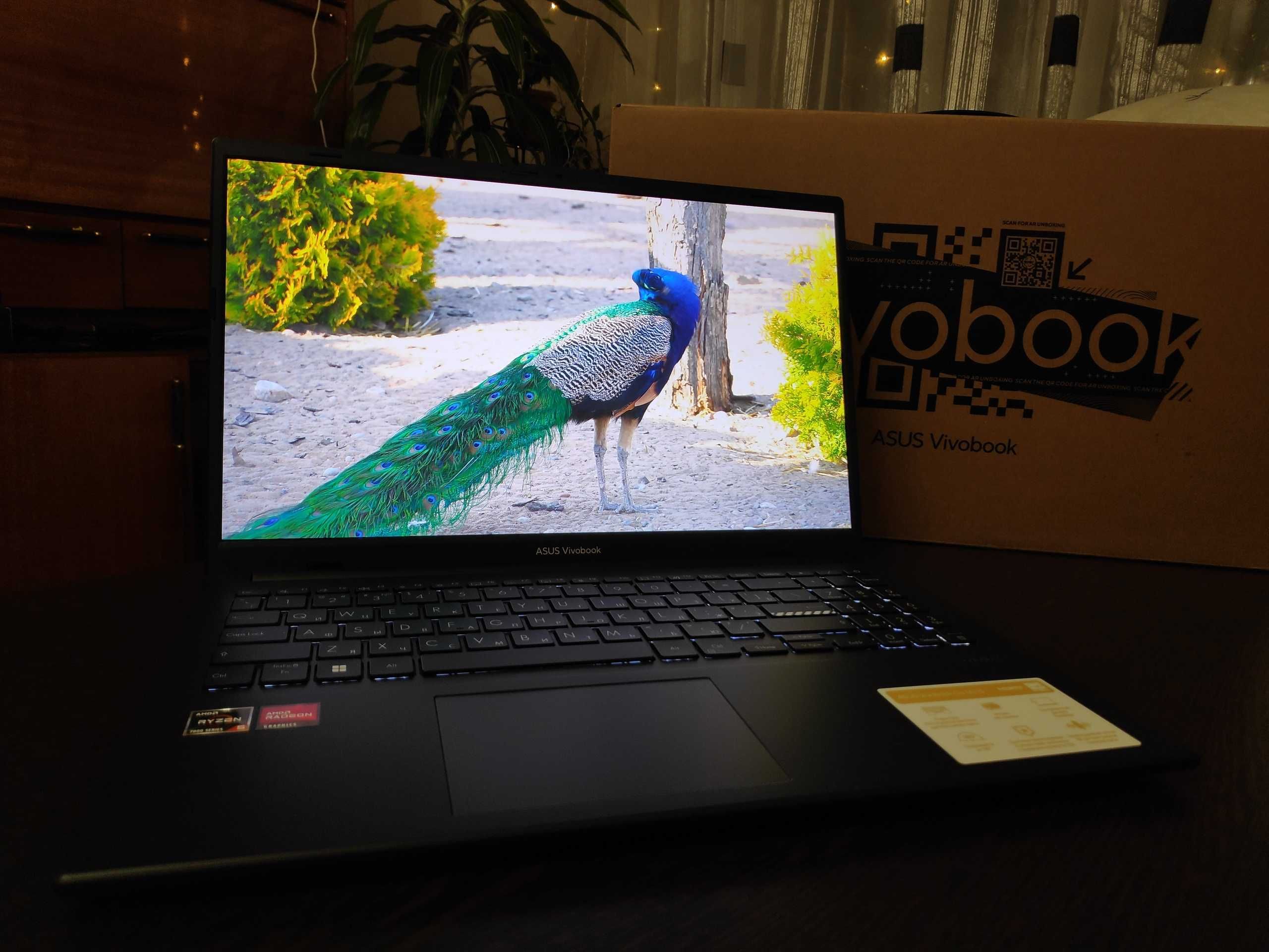 Ноутбук ASUS Vivobook Go 15, 15.6" OLED, AMD Ryzen 5 7520U, 16/512 New