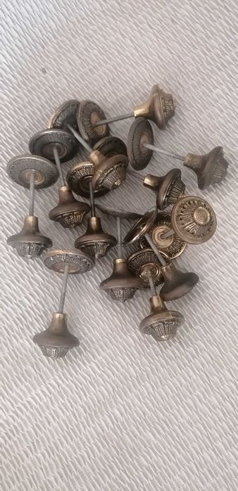 Puxadores de armário, espelhos de fechadura e cabides - Vintage