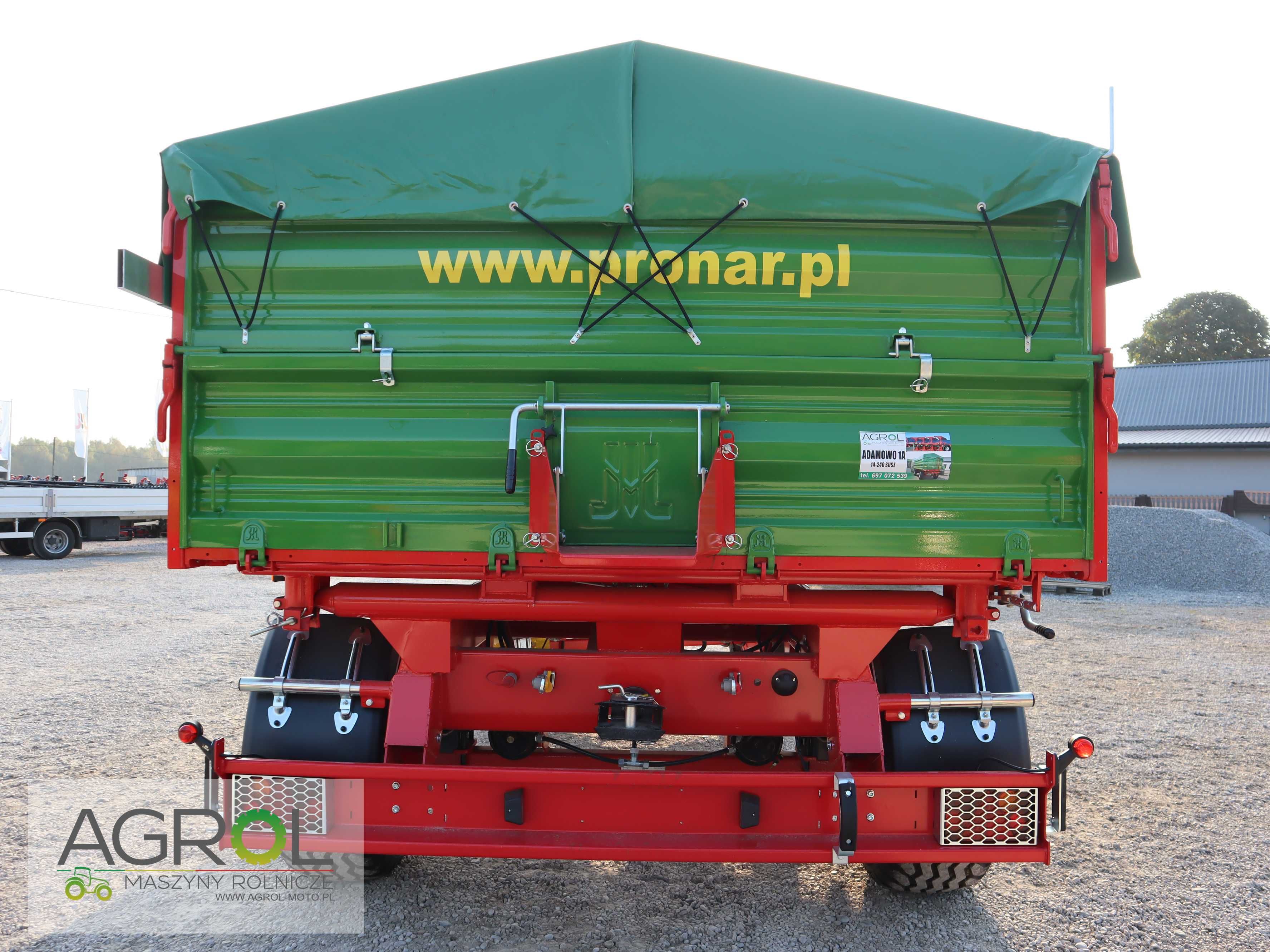 Przyczepa 8t Pronar T608 dwuosiowa plandeka gratis PT610