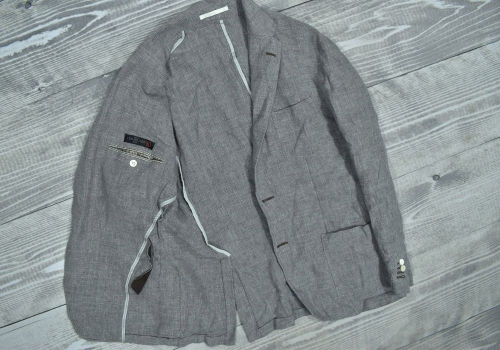 Corneliani Lniano Wełniano Jedwabna Marynarka Męska 56