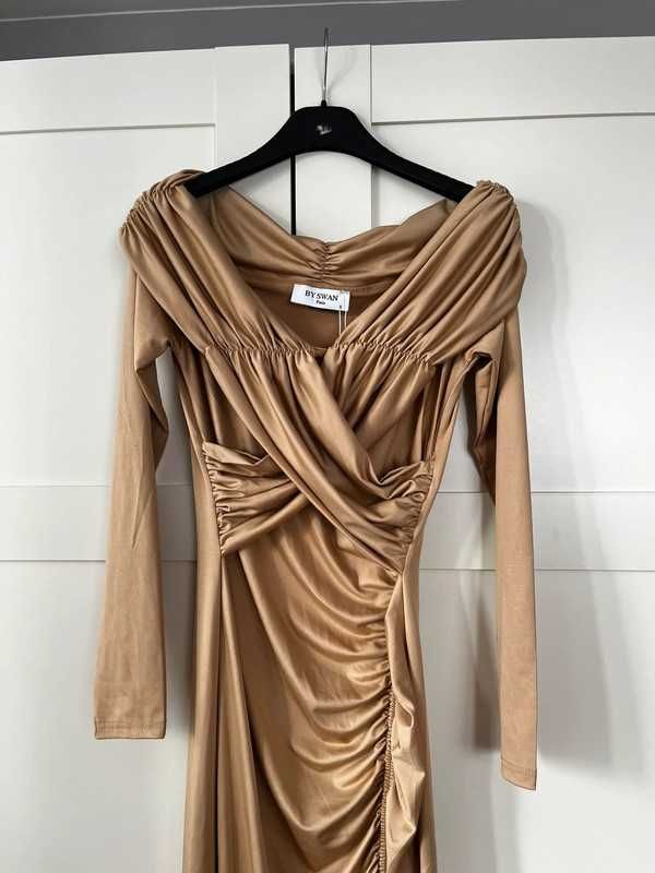 By Swan Paris sukienka złota