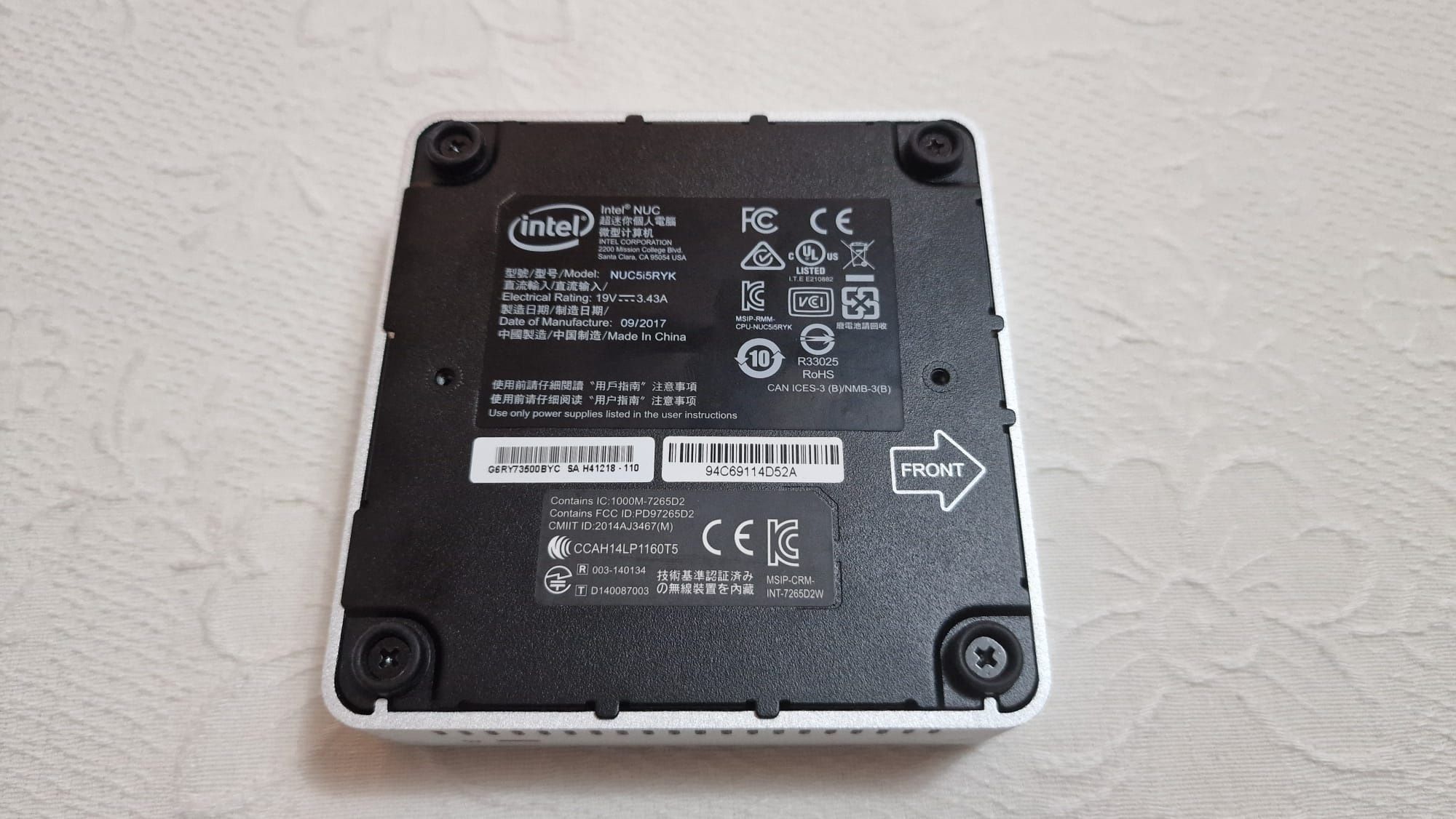 Nuc Intel i5 \ 8gb \ 256gb SSD