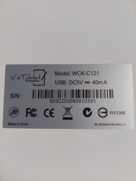 Графічний планшет Vistablet WCK-C121