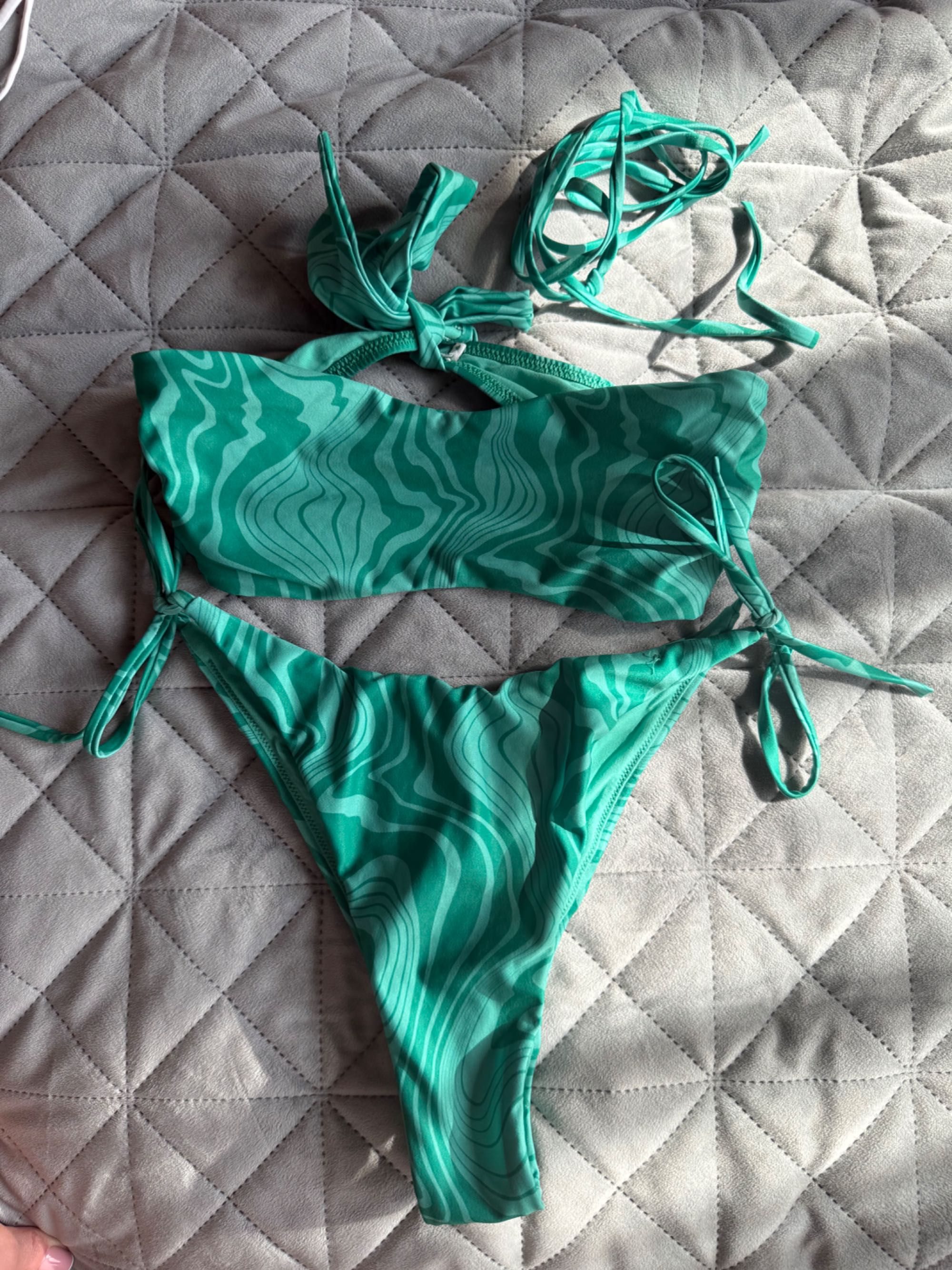 Bikini zielone opaska