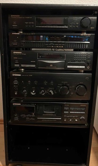 Wieża Pioneer GR-777 A-702R PF-S602 CT-S620 F-502RDS 3 piloty Pudełka