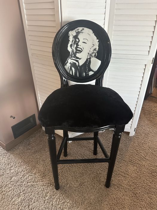 Krzesło barowe/hoker z motywem MARYLIN MONROE