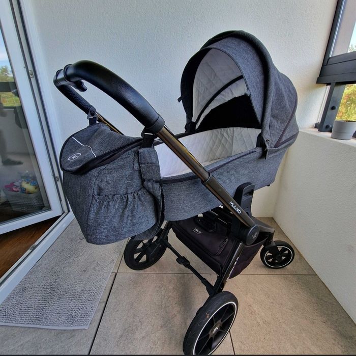 Wózek Muuvo Quick 2.0 2w1 Gondola Spacerówka Full Zestaw Stan BDB
