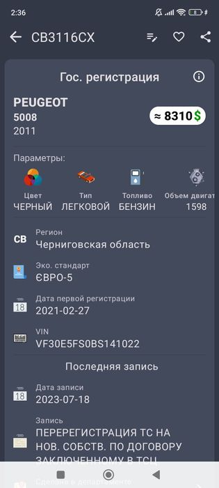 Продам Peugeot 5008