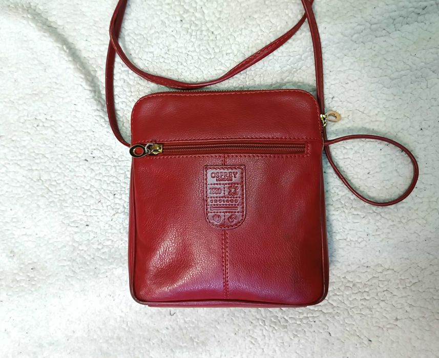 Сумка планшет Osprey London Англия натуральная кожа на плечо.