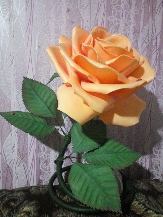 Роза, лилия СВЕТИЛЬНИК, лампа (изолон)  подарок на 8 марта НЕДОРОГО