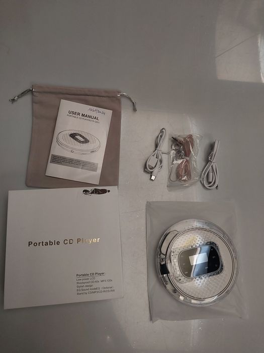 Przenośny odtwarzacz CD usb discman samochodowy