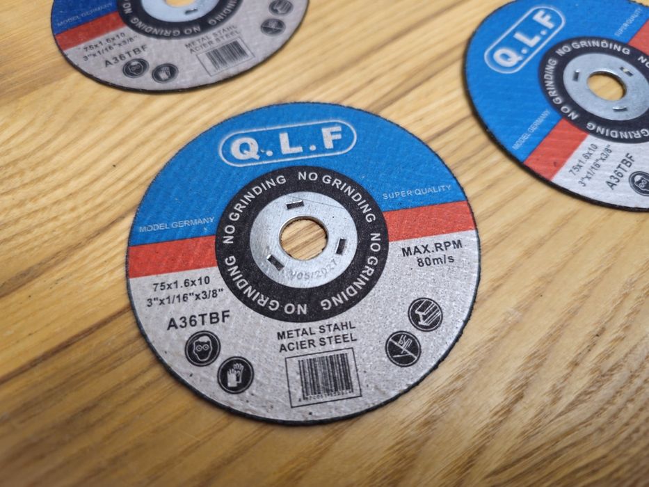 Комплект 10шт Диски 76мм Отрезные по металлу Для мини болгарки ушм