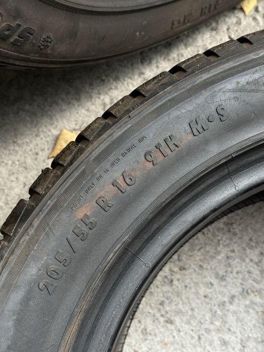 205/55/16 Sportiva пара шини б/у склад резина зимня