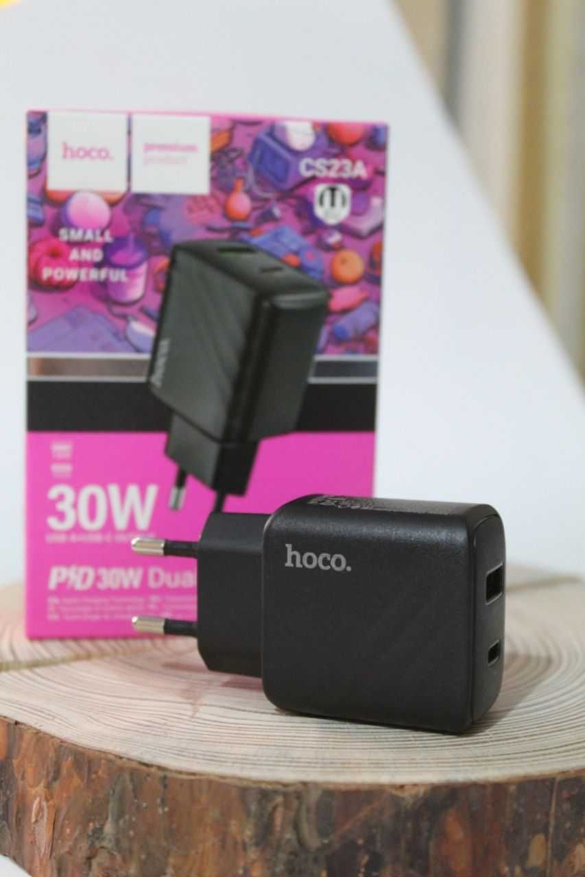 Блок питания зарядное быстрая зарядка HOCO 30Вт USB Type-C PD PPS