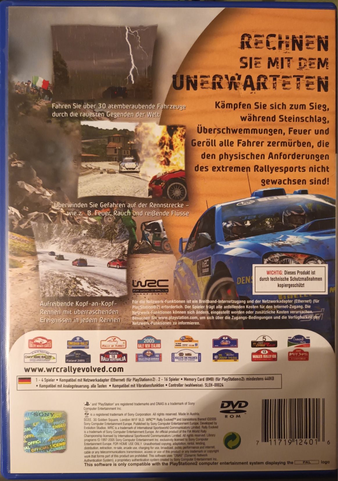 WRC Rally Evolved PlayStation 2