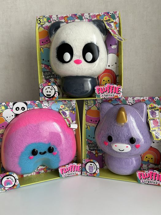 Іграшка-антистрес Fluffie Stuffiez Панда, Єдиноріг, Райдуга