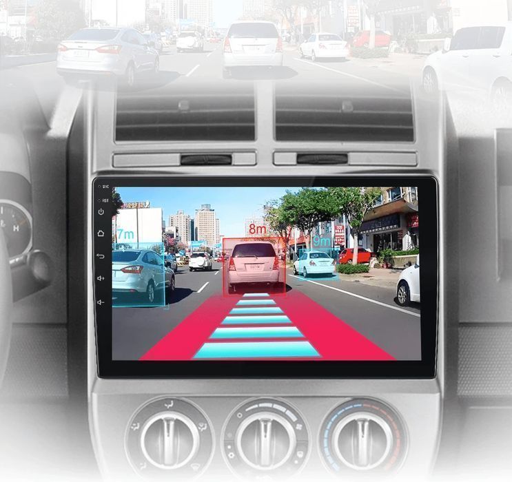 Nowoczesne Radio Android do Jeep Compass 2007 - 2009, 6GB 128GB