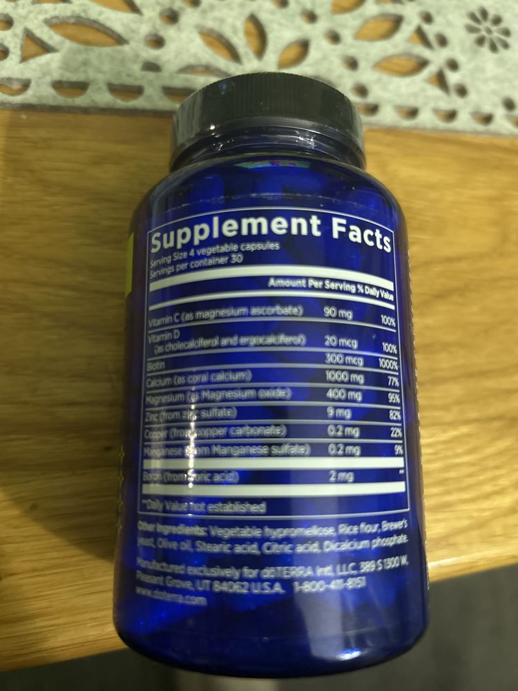 doTERRA Bone Nutrient complex 120 capsules