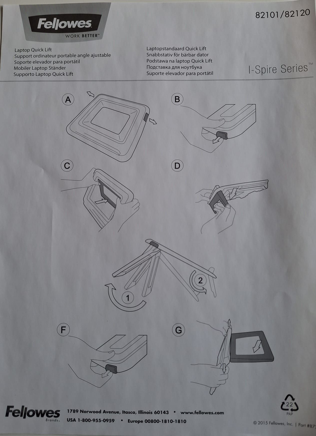 Fellowes podstawa pod laptop 17" nowa na prezent