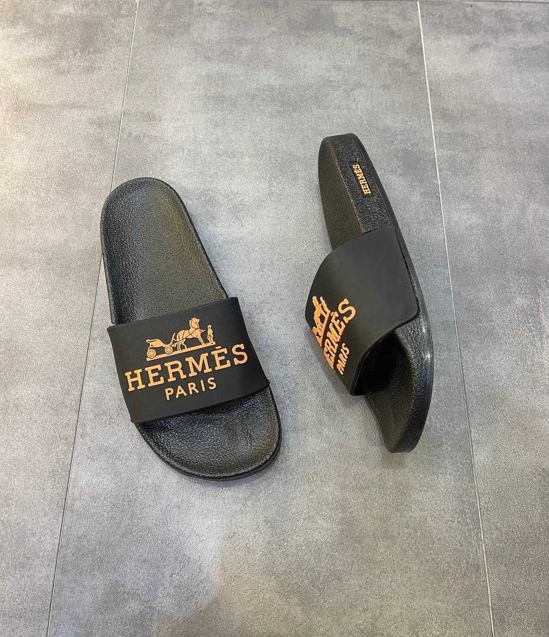 Мужские шлепки гермес (40-45) Новые тапочки Hermes Paris