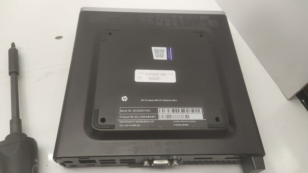 Міні ПК HP Prodesk 600 G3 (i3 7100, 8Gb DDR4, 256Gb SSD) чудовий стан