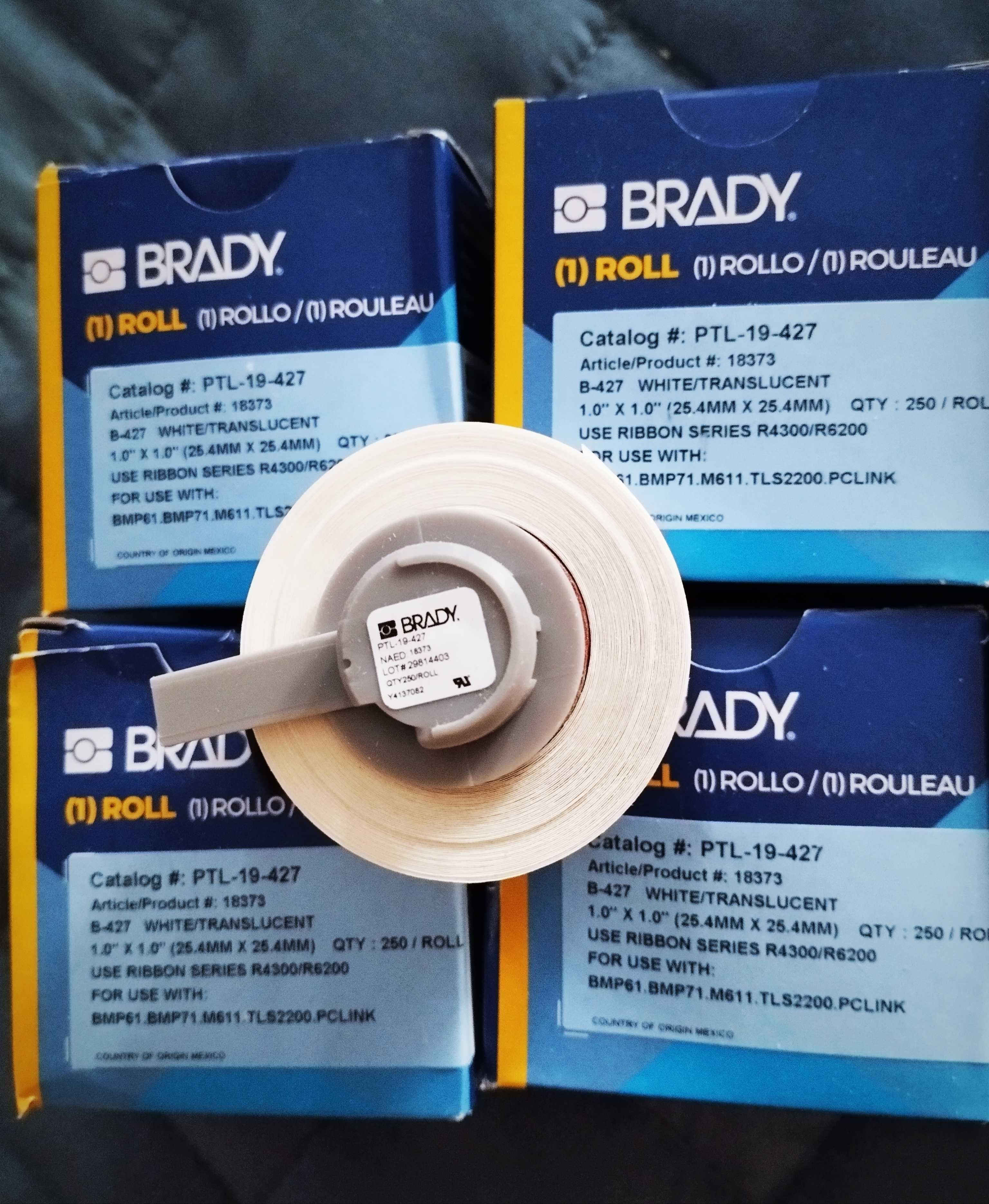 Самоламинирующаяся виниловая лента Brady PTL-19-427 (250 шт/ рулон)