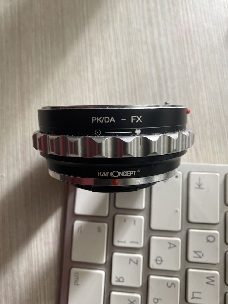 K&F concept переходник адаптер обектива Pentax на  камеру fujifilm
