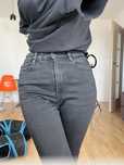 Slim jeans czarno-szare