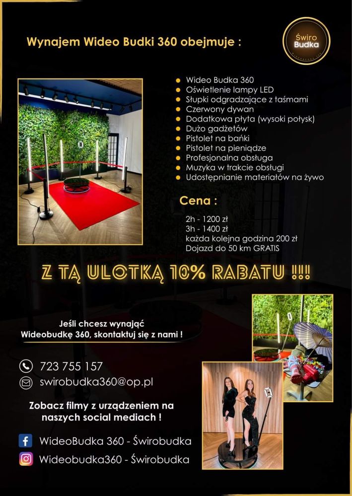 Wideobudka 360° * Świrobudka 360° *Wesela Urodziny Eventy * HIT 2025