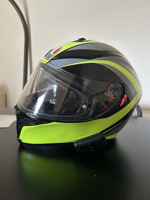 Capacete Integral AGV K5 S Typhoon + intercomunicador Cardo
