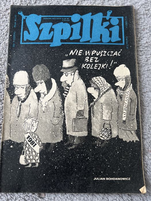 Gazeta szpilki 4 stycznia 1981 nr 1 (2054) - kolekcja gazet PRL