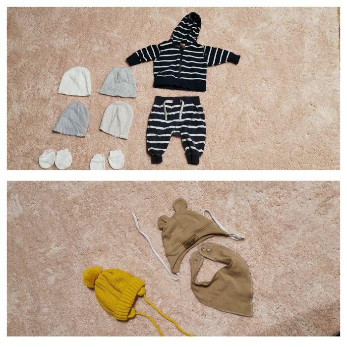 Wyprawka/paczka 50 szt. ubranek dziecięcych r56 H&M, Smyk, Z&Z, Tomme