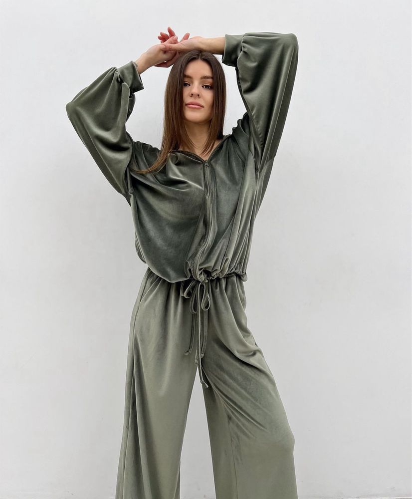 Спортивний костюм хакі колір, розмір oversize