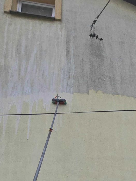 Mycie elewacji i kostki brukowej