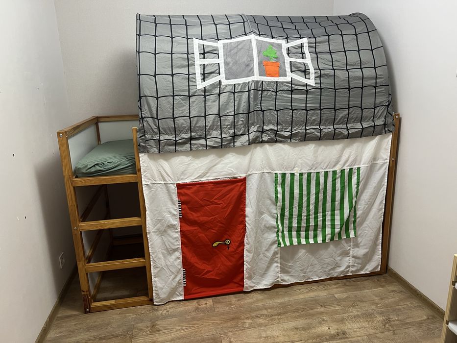 Ikea Kura namiot domek łóżko piętrowe