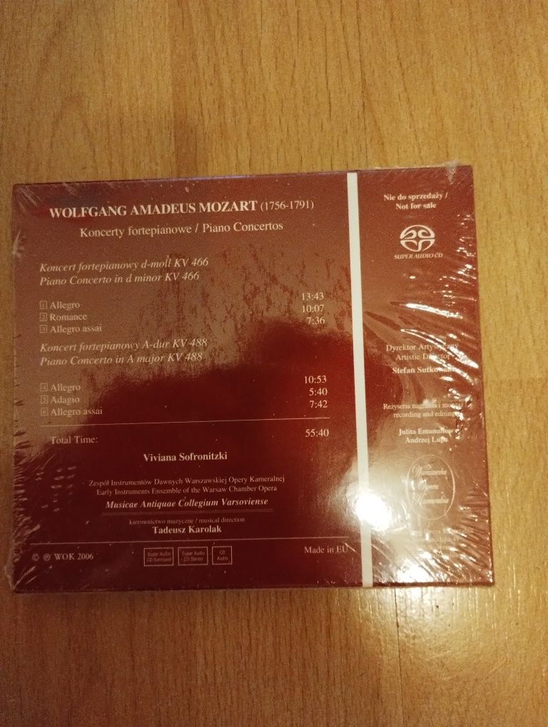 Wolfgang Amadeus Mozart - Koncerty fortepianowe CD