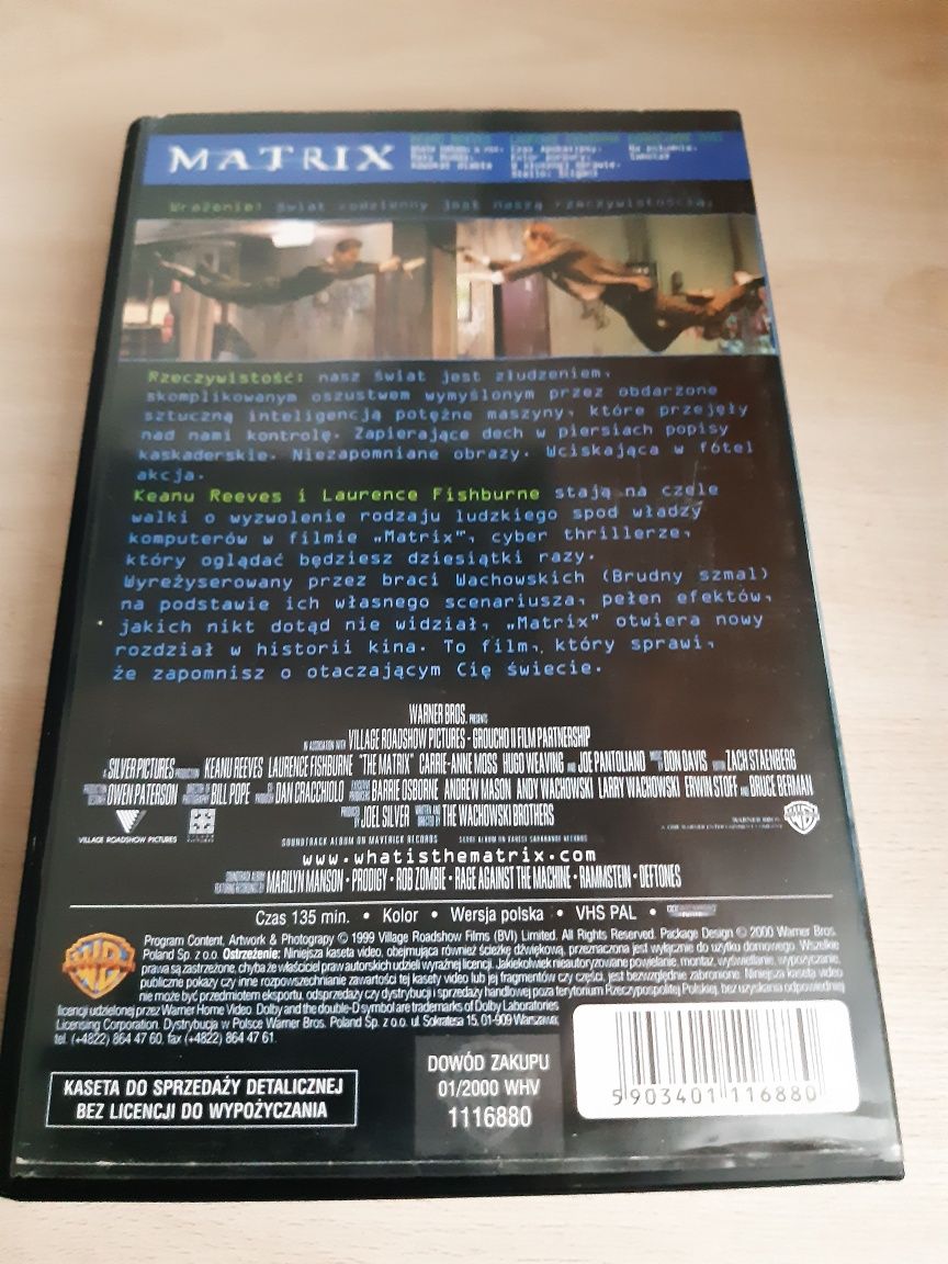 Matrix kaseta VHS