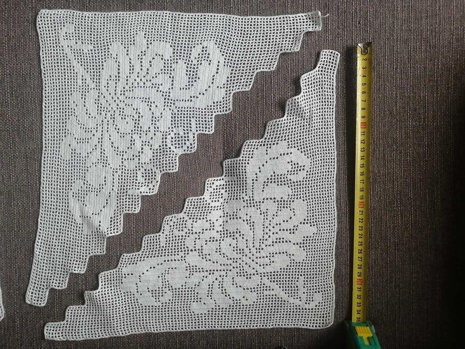 Wstawki szydelkowane do serwet obrusów, pościeli. Handmade.
