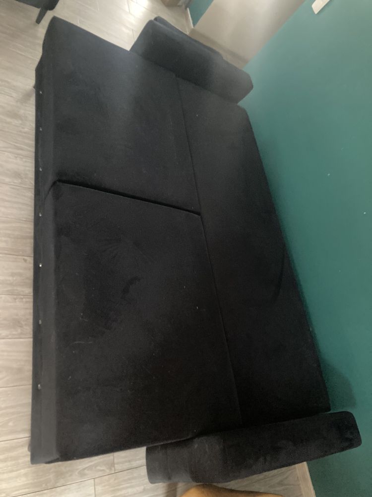 Sofa czarna styl loft