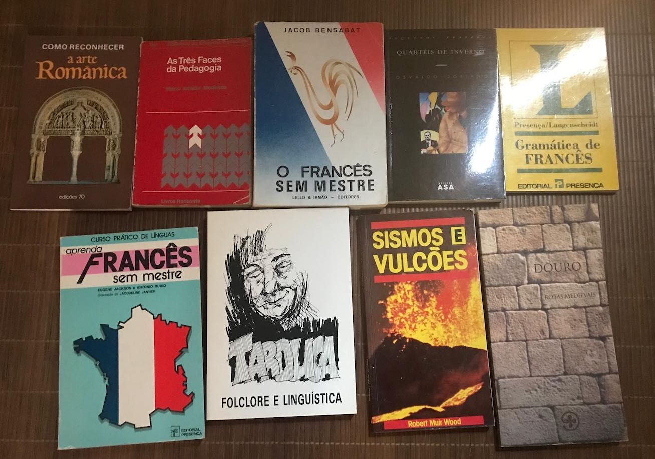 Livros para aprender francês e outros de cultura geral